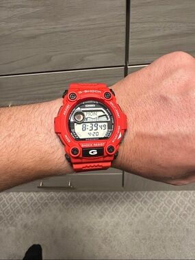Casio G-Shock Red Digital Resin Sport Watch